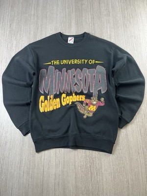 Jerzees University of Minnesota Golden Gophers Sweatshirt Kinder XL schwarz Vintage 90er