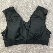 Tommie Copper Sports Bra Womens 2XL Zip Front Shoulder Support Activewear Gym