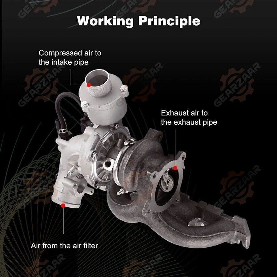 Turbo Turbocharger for Audi A4 Quattro 2009-2012 A5 2010-2014 allroad Q5 L4 2.0L - Image 3 of 4