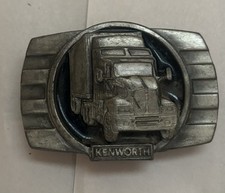 Vintage Kenworth Belt Buckle Metal Paccar Tonkin 1989