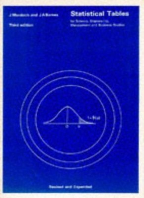Statistical Tables for Science, Engineering, Management and Busi