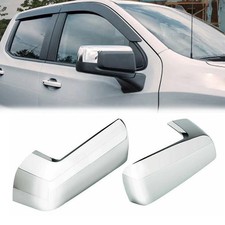 Left & Right Side Mirror Covers Caps For 2019-26 Chevy Silverado/GMC Sierra 1500
