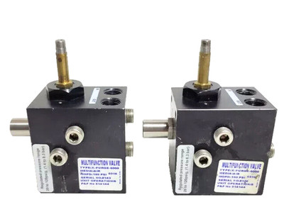 (LOT OF 2)- SOLENOID VALVE 130 PSI MULTIFUNCTION VALVE TYPE X-PURGE-6000 USED.