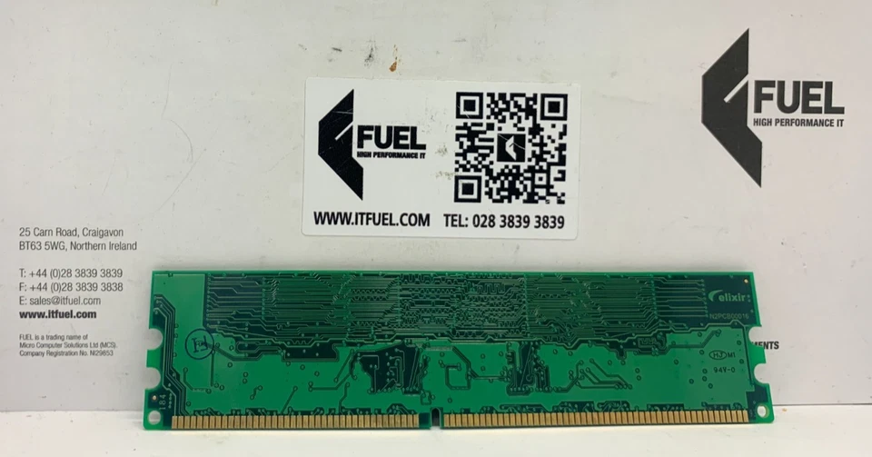 Elixir   256MB  DDR ram memory module  PC-3200 -  M2U2564DS88B5G-5T - Image 3 of 3