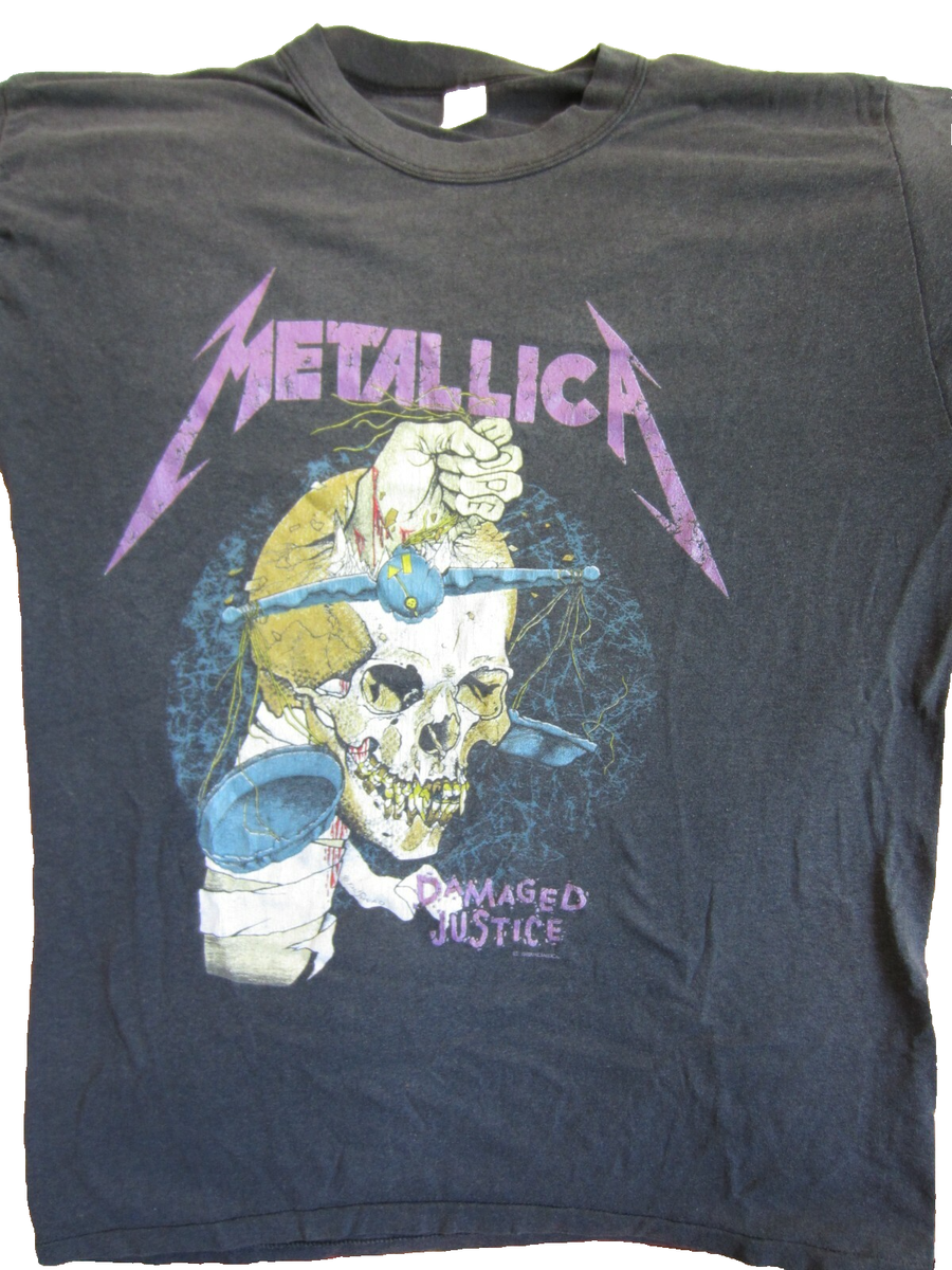 Vintage METALLICA Concert Shirt 1988 XL Damaged Justice Rare