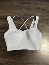 Lululemon Like a Cloud Longline Bra Light Support, D/DD Cup in Blue Linen Size 6