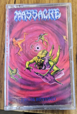 MASSACRE ''FROM BEYOND'' USED CASSETTE 1991 EARACHE RECORDS RELEASE VG+ VG+