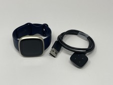 FitBit Versa 3 FB511 Soft Gold With Blue Infinity Bands Good