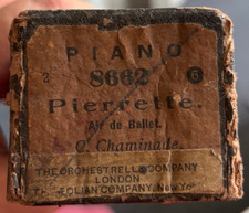 Vintage Pianola Rolle - Pierrette Air de Ballet C Chaminade Orchestrelle 8662