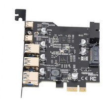 USB PCIe Card, PCIe to USB 3.2 Gen 1 Card 20Gbps 5 Port 3 USB Type A 2 USB