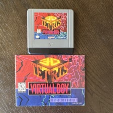 Nintendo 3D Tetris (Virtual Boy, 1996) Manual Teated Minty