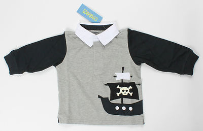 Lot De 3 Vêtements Gymboree Garçon - 2 Maillots Rugby Et 1 Jean Pirate - Taille 18-24 Mois Neufs