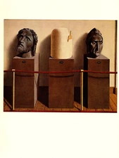 1974 Vintage MAGRITTE "ETERNITY, L'ETERNITE" COLOR offset Art Lithograph Print
