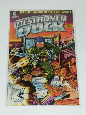 DESTROYER DUCK #1 FN+ (6.5) FEBRUARY 1982 1ST APP GROO WANDERER ECLIPSE COMICS *