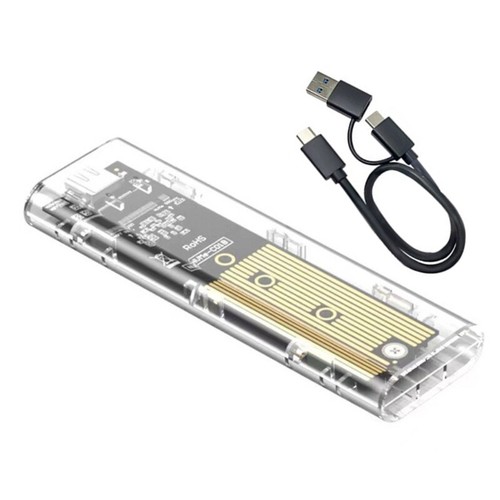 M.2 Solid Disk Enclosure Case Two Protocols Enclosure Box USB3.2 USB C 10Gbps - Afbeelding 3 van 11