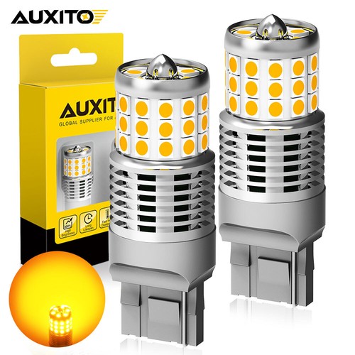 2X AUXITO T20 7443 7440 LED SIGNAL TURN INDICATOR BULB AMBER WHITE RED CANBUS - Picture 68 of 91
