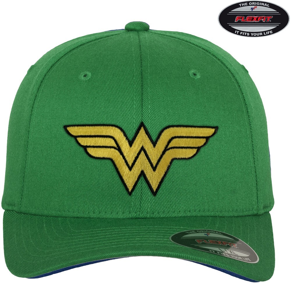 Шапочка Wonder Woman Flexfit зеленая