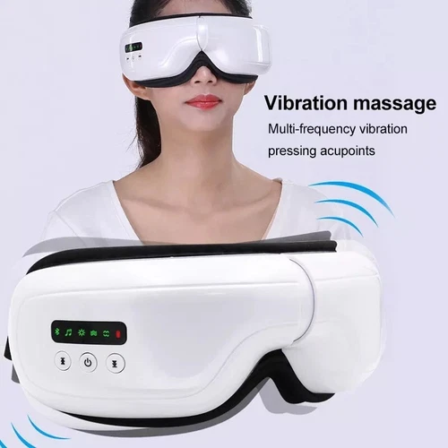 Eye Massager w/ Warm Compress, Vibration, Acu-Pressure, and Music - Picture 2 of 4