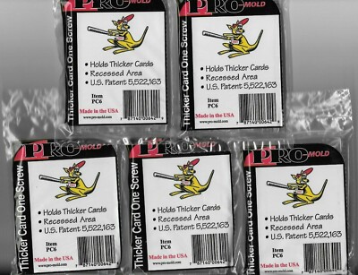 PRO-MOLD PC6II 1-Screw Screw-down Sports CCG Trading Card Holders 50pt Thicker Card Spo Pm2