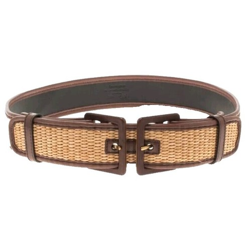 Unique Marjorie Baer SF Vintage Suede Belt with Antique Decorative Medallions Vintage Marjorie Baer SF Necklace Etched Silver Tone Disk  main image 4