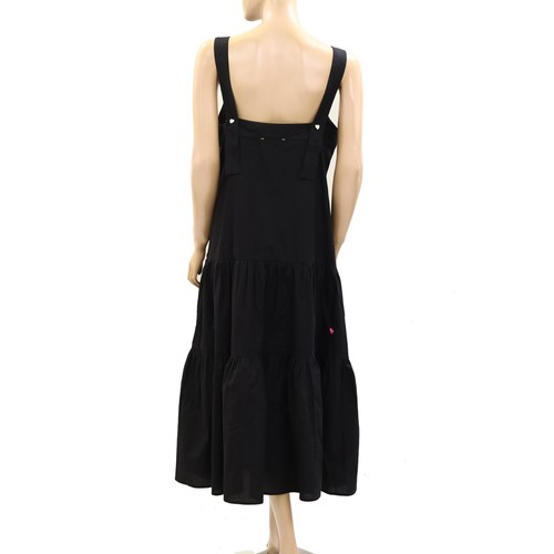 Kerri Rosenthal Jean Midi Dress Sleeveless Tiered Embroidered Cotton XS 273548 - Picture 8 of 10