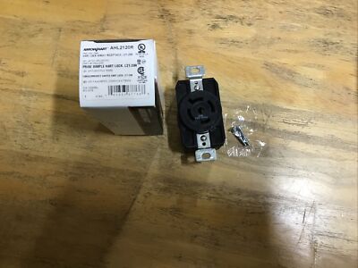 Arrow Hart Locking Receptacle Outlet L21-20R 20A 120/208V 3ØY AHL2120R. NOS