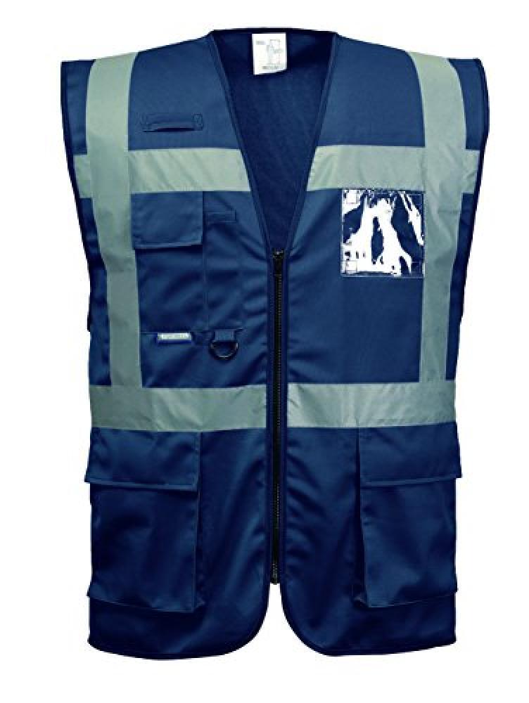 (TG. S) Portwest F476NARS Gilet Executive Iona, Blu Navy, S - NUOVO