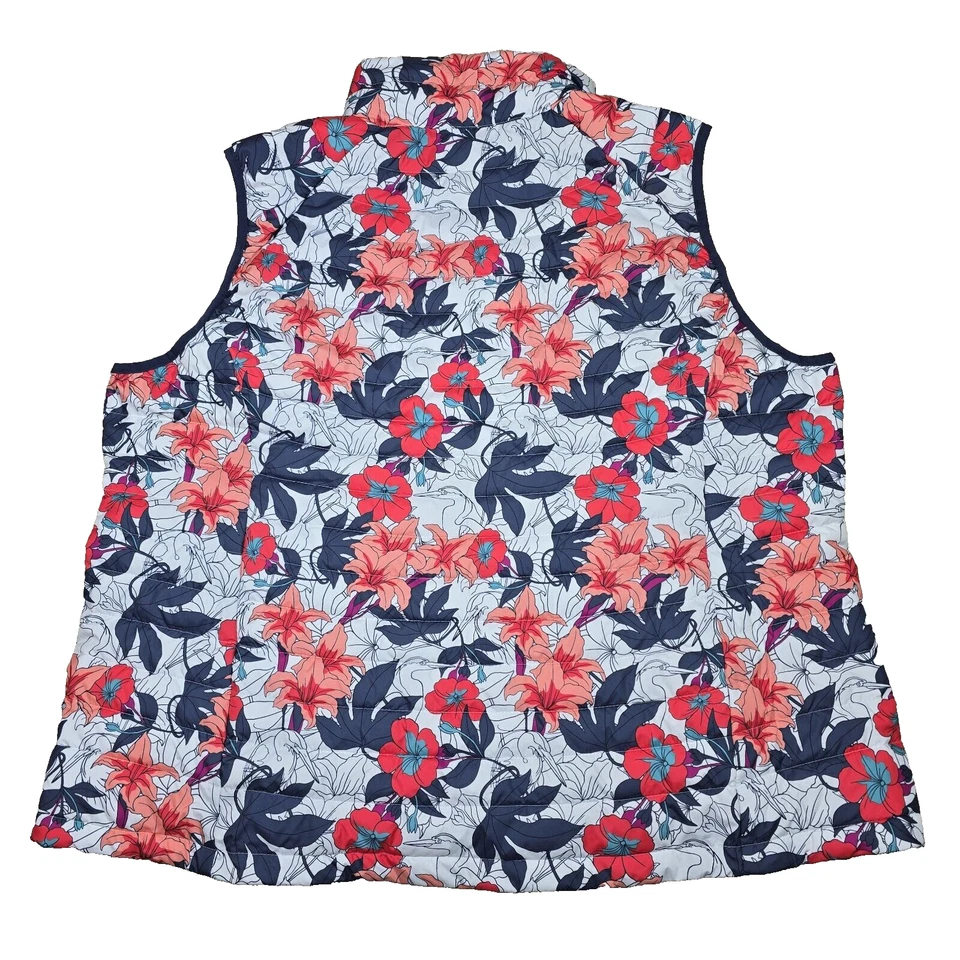 Columbia Women’s 3XL Floral Print Omni Heat Insulated Puffer Vest NWT - Image 2 of 4