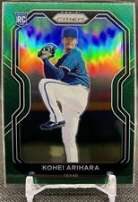 2021 Panini Prizm KOHEI ARIHARA Tier II Green Prizm! - Texas Rangers (RC)