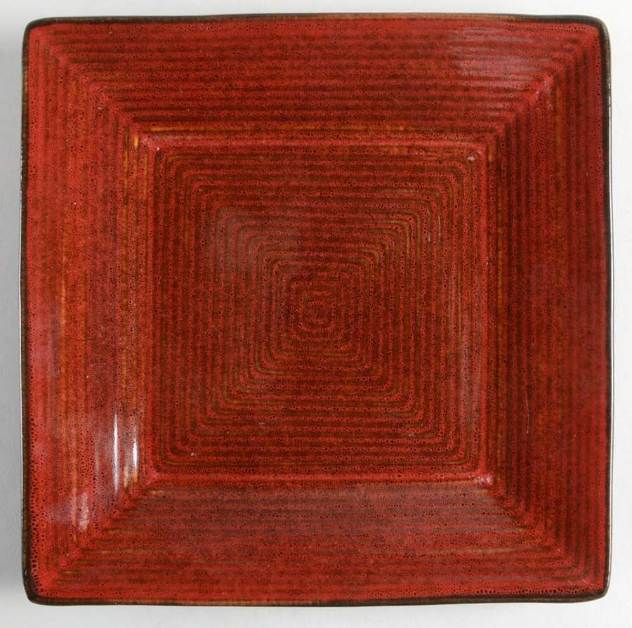 Oneida Adriatic  Red Square Salad Plate 11233227