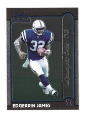 1999 EDGERRIN JAMES ROOKIE BOWMAN CHROME #161 HALL OF FAMER COLTS GET IT GRADED!