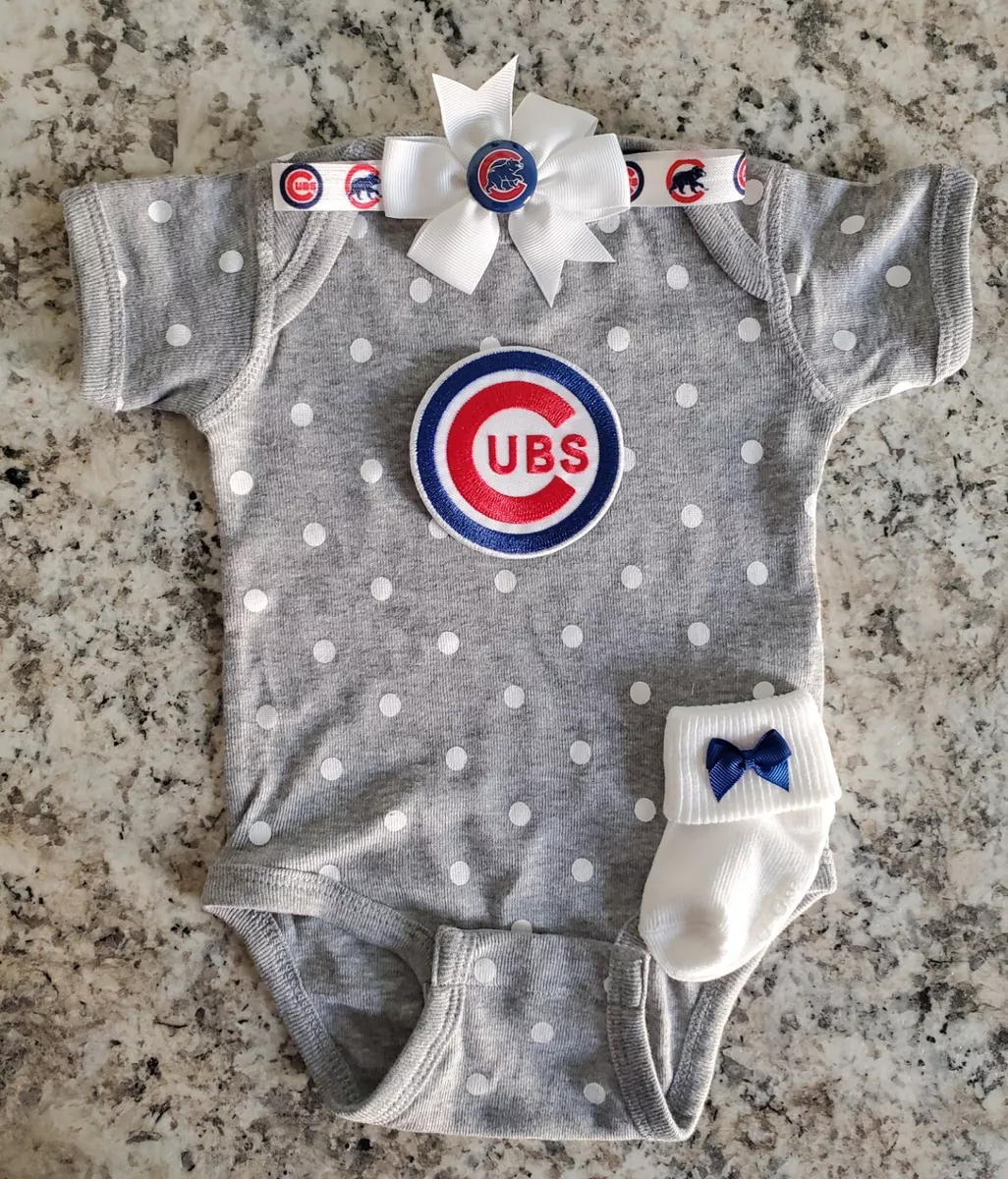 Cubs baby/infant clothes Cubs baby gift Chicago baseball baby gift