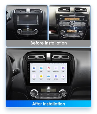 9'' Android 13 Autoradio GPS Navi CarPlay Für Mitsubishi Mirage Space Star 2+64GB