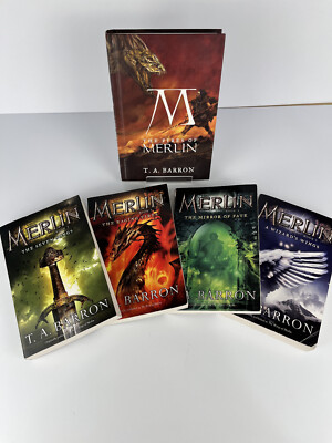 Merlin Book Lot Vol 2-5 in series by T.A. Barron. Also, Lost Years of Merlin 3