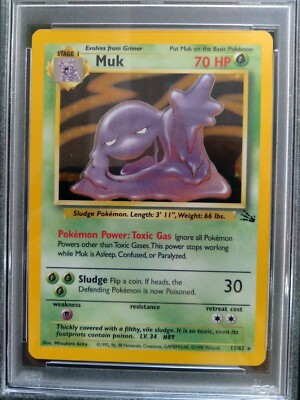Pokemon Fossil Holo Rare Muk #13