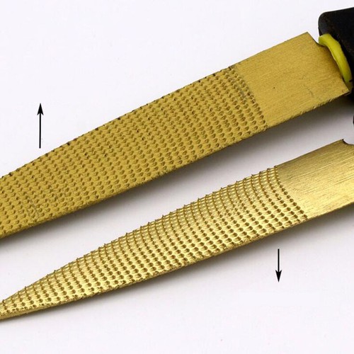 Carbon Steel Rasp File Carpenter Professional Wood Tools Golden 4/6/8/10/12 inch - Picture 5 of 10