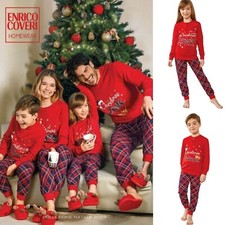 Pigiama Natale Famiglia Bambini ADO - Set 2 Pezzi Cotone, Top Maniche Lunghe E Pantaloni | Taglie Bambino/teen - Foto 9
