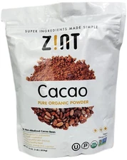Zint Raw Organic Cacao Powder 16 oz Organic, Dairy-Free, Gluten-Free, Kosher