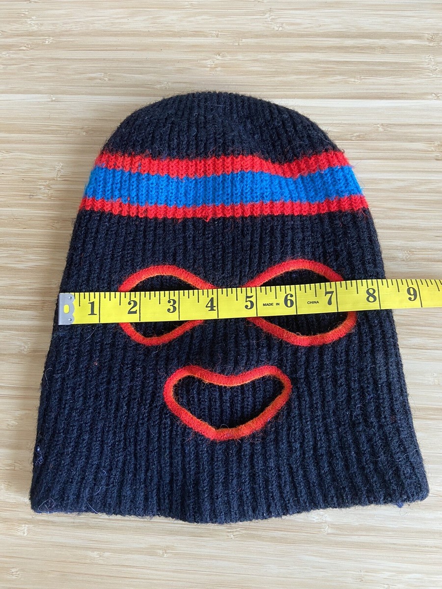 Vintage Unique Knit Robber Ski Mask 3 Hole AND 1 Hole  display picture 1