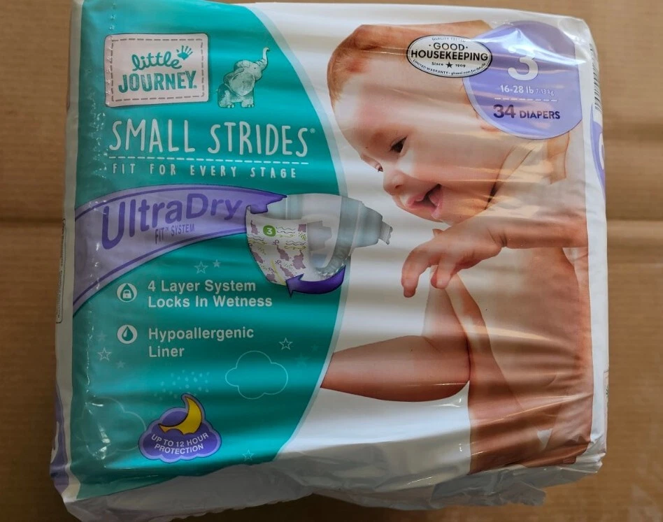 Size 3 Diapers - Club Pack - Little Journey