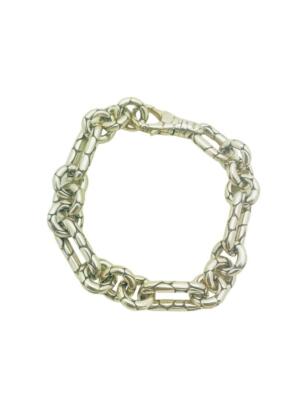 John Hardy Sterlingsilber Kali Kiesel oval rund Kette Gliederarmband 8,25''