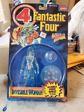 Toy Biz 1994 Marvel Fantastic Four Invisible Woman 5" Action Figure Clear T20