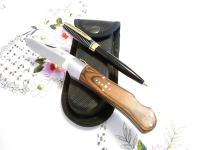 LAGUIOLE L'ECLAIR CALMONT-Jagd/Taschenmesser Messergürteltasche Schwarz NEU!