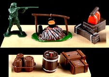 Britains Deetail Supply Depot - OUR EXCLUSIVE 1980s - painted/unpainted access.