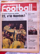 FRANCE FOOTBALL 14/03/1997; Nantes/ Monaco/ Lemerre/ Coupe du Monde