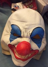 BALD CLOWN HALLOWEEN MASK WITH TAGS RUBBER NEW HOT MASK
