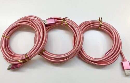 3x 10 FT For Samsung S9 Note 8 Type-C Heavy Duty USB Charger Charging Cable Cord - Picture 12 of 13