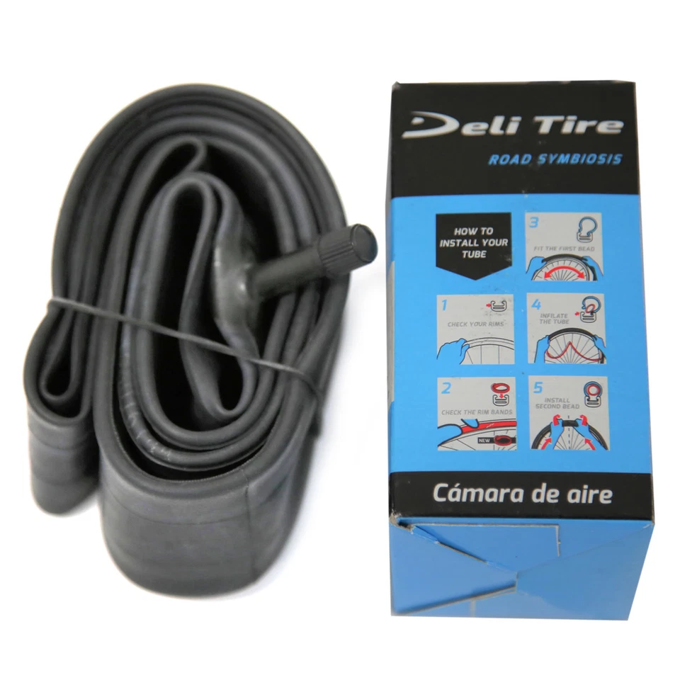 DELI TIRE Deli Bicycle Inner Tube 26" x 2.50" - 3.0" Schrader Valve 35 mm