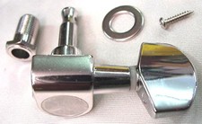 SET OF CHROME DIECAST MACHINEHEADS FOR GUITAR - TUNERS