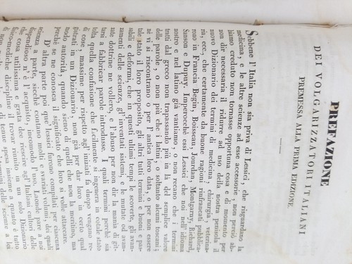 DIZIONARIO DEI TERMINI MEDICINA CHIRURGIA VETERINARIA E SCIENZE ACC MILANO 1834 - Foto 6 di 11